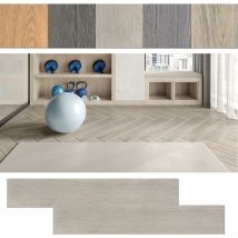 Pvc Bodenbelag Selbstklebend, Vinylboden Holz-Optik, 91,44 x 15,24 x 0,2 cm, 2,5m² 18 Stück, Laminat Klebefliesen Boden Laminatboden, Wasserfest