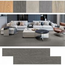 Uisebrt - pvc Bodenbelag Selbstklebend, Vinylboden Holz-Optik, 91,44 x 15,24 x 0,2 cm, 2,5m² 18 Stück, Laminat Klebefliesen Boden Laminatboden,