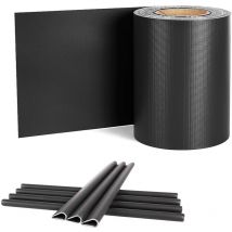 UISEBRT Bandes Brise-Vue en PVC pour Clôtures, Brise-Vue en PVC de Rouleau 450g/m² PVC Protectiont pour Clôture de Jardin, Exterieur, 65m x 19cm avec