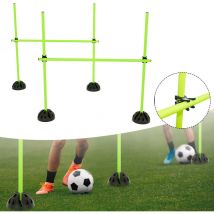 Uisebrt - Sprungstangen-Set Trainingsstangen Agility Hürden Set Multifunktionales Hürdenset Training für Sprungkraft, Dribbeln, Schulsport