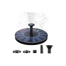 Uisebrt - Teichpumpe Solar 1.4W - Brunnenpumpe Springbrunnenpumpe Solarpumpe Springbrunnen Pumpe Fontäne Wasserpumpe für Garten, Kleiner Teich,