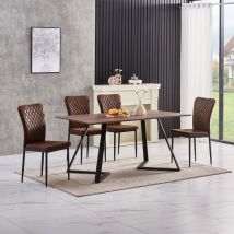 Ainpecca - New 150cm Wooden Dining Table mdf Kitchen Home Furniture suit 4-8 people,only table