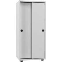 Ulas3ST armoire de bureau 2 portes blanc.