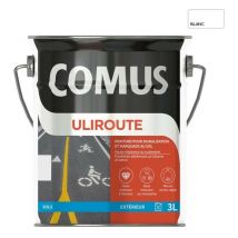 Uliroute blanc 3L - Peinture pour signalisation et marquage routier Comus