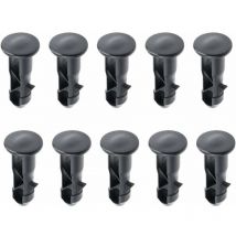Ulisem 65 x18mm Lot de 10 Goupilles de Charnière Pour Couvercle de Poubelles à Roulettes En Plastique Noir Pour Poubelles Domestiques de 240 l et
