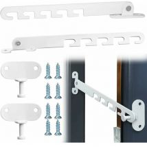 Ulisem Entrebailleur de Fenêtre à Battant 2 pcs Entrebailleurs de Fenêtre avec Vis Entrebailleur Fenetre pour Régler l'ouverture de la Fenêtre