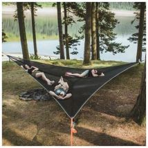 Ulisem Große Dreieck-hängematte Für Den Himmel, Camping-baum, Tragbare Multiplayer-hängematte Für 3 Personen, Reisen, Hinterhof, Outdoor, Garten, 