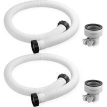 Para adaptador de manguera de piscina Intex, manguera de repuesto, accesorios de manguera de bomba de filtro de manguera de piscina (2 uds) - Ulisem