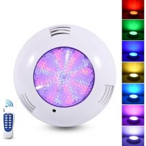 Proyector led para Piscina, Lámpara de Piscina rgb Extraplana de 35 w Regulable led Sumergible Cambiante de Colores con Control Remoto, Ángulo de Haz