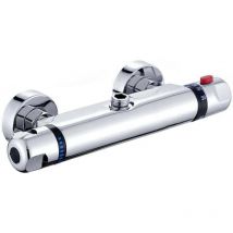 Thermostat-Brausebatterie, Wandmontage, Badewannenarmatur, Chrom, Badezimmer-Mischbatterie - Ulisem