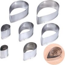 Ulisem 7 Stück Ausstechformen In Tropfenform, Mini-3d-fondant-ausstechformen Aus Metall, Geeignet Für Kuchen, Zucker, Brotbacken, Kekse, Schokolade, 