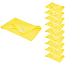 Ulith Clean-basic Microfasertuch (10 Stück), 40 X 40 Cm, Gelb, 210 Gsm, Robust, Langlebig, Mit Hoher Wasseraufnahme