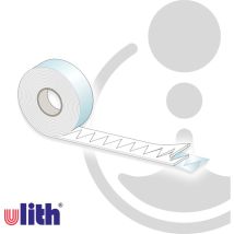 Zick-Zack Montagestreifen, Montageband, selbstklebend, 36 x 3 x 4500 mm, weiß - Ulith