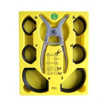 Ulmia - Set de travail avec pinces et pinces à écarter avec boîte de rangement