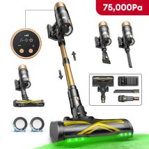 Ultenic - Aspirateur Balai Sans Fil Uu15, Autonimie De 60min, Auto-portant, Greeneye Technologie, 1l, Or
