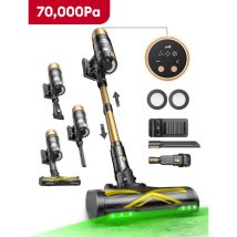 Ultenic - Uu15, Aspirador Vertical Sin Cable Hiperpotente 50kpa,600w, Tecnología Greeneye , 65 Min De Autonomía, 1,5l, Cepillo Antiencrespamiento