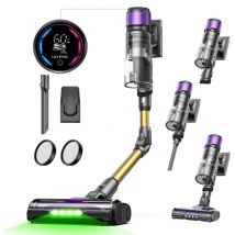 Ultenic - U20, Hyper-Powerful Cordless Upright Vacuum Cleaner 60KPA,600W, GreenEye Technology, 60 mins Autonomy, 1.5L, Foldable Tube, Crevice Brush