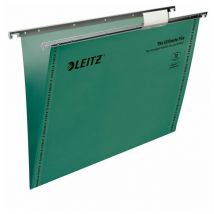 Leitz Leitz Ultimate Clenched Bar Foolscap Suspension File Card 15mm V Base Gree - Green