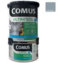 Ultim'sol gris argent 4KG - ultim'sol Peinture sol epoxy bi-composante en phase aqueuse pour trafic intense