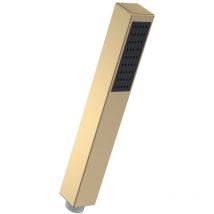 Brushed Brass Minimalist Square Shower Handset - HO810 - Nuie