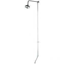 Ultra - Nuie Specialist Bath Shower Mixer Shower Riser Kit 4 Inch Fixed Head - Chrome