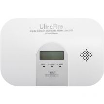 Ultrafire - UBCO1D - 10 Year Life Digital Carbon Monoxide Alarm 5 Year Warranty