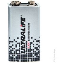 Pile lithium U9VLJPFP 9V 1.2Ah - Ultralife