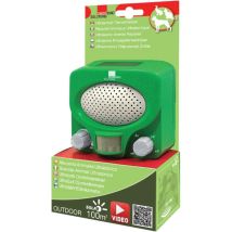 SWISSINNO Ultraschall-Tiervertreiber – 100 m² Wirkungsbereich – Solar – für Katzen, Hunde, Marder, Nagetiere – grün – 0,270 kg