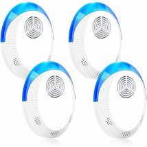 Ultrasonic Pest Repeller 4 Pack, Electronic Mouse Repellent, Indoor Electronic Repellent Plug in Pest Control for Mice, Cockroaches, Ants, Fly,