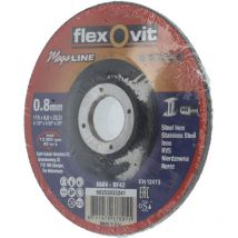 Flexovit 115x0.8x22.23mm A60V-BF42 D Piece Cutting Wheel