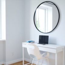 Umbra - Hub Specchio Da Parete Rotondo Decorativo 91 Cm, Nero