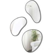 Umbra - Set de 3 miroirs finition métallique Hubba