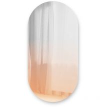 Umbra - Specchio ovale effetto rosa nebbioso 45 x 91 cm Misto