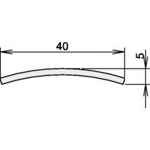 Athmer - Umbral de acero inoxidable 164 3-107 L.1090mm va ma geb.