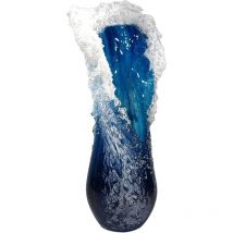 Majestic Wave Vase Collection, Stunning Molten Glass Wave Vase, Exquisite Resin Planter