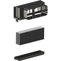 Rückwandstutzen Stylo passend zu Dolomit - Benthaus