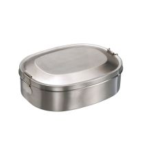 Umweltfreundliche Vesperdose "break" Mattierter Edelstahl Lunchbox Wiederverwendbare Lösung Für Ihr Pausenbrot Groß 18 X 14 X 5,5 Cm
