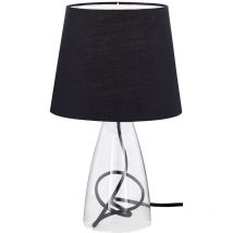 Action - Lampe de bureau liseuse à poser textile abat-jour noir 800801100000