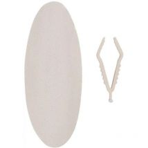 Un Os de seiche blanc 15 cm avec support pour oiseaux Flamingo