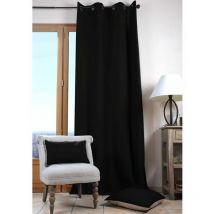 Un panneau de Rideau tamisant à oeillets - Noir