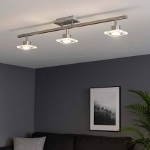 Leuchten Direkt - Plafonnier à gradateur à 4 niveaux pour salle de travail avec projecteur à led de 16,5 watts s'allume directement 11883-55