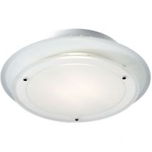 Esto - Plafonnier luminaire métal léger verre éclairage rond Cassis 40126