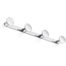 Porte-manteau Quadruple One en chrome poli - Inda