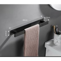 Un porte-serviettes noir ordinaire n'a pas besoin d'être percé, et le porte-serviettes de salle de bain porte-serviettes d'invité mur