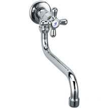 Ferro - Robinet Cuisine Mitigeur Chrome Eau Froide Mural Manette Croisillons