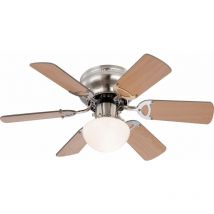 Ventilateur de plafond Ugo 76 cm Hêtre / Graphite
