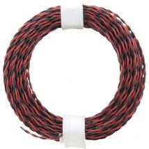 Donau Elektronik - 210-10 Litze 2 X 0.04 Mm² Rot/schwarz 10 M