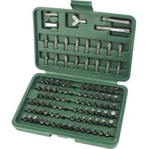 Brüder Mannesmann M29800 Kit inserti 100 parti Taglio, Croce Phillips, Croce Pozidriv, Brugola interna, Quadrato intern