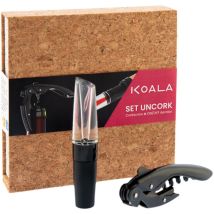 Uncork Noir - Coffret Avec Tire-bouchon High Tech Et Aérateur De Vin