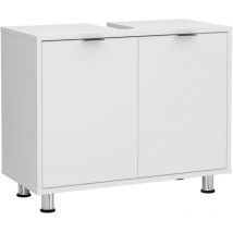 Under-sink Bathroom Cabinet 70x32.9x49.5 cm White fmd